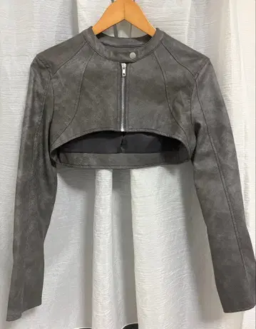 NOT4NERD. 그레이 크롭 자켓