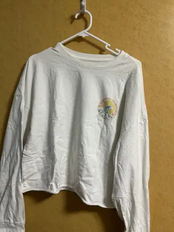 Roxy 긴팔 티셔츠 파도와 태양 디자인