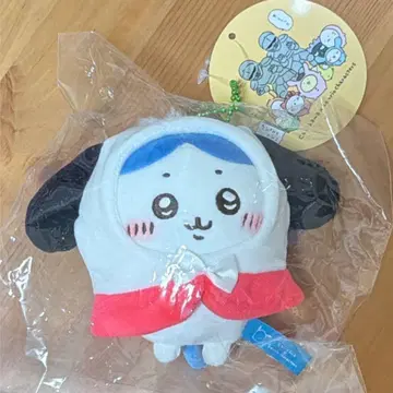 치이카와 (먼작귀) x 산리오 캐릭터즈 쁘띠 미니 후드 마스코트 하치와레