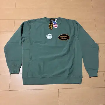 USA제 새상품 VANSON 리버스 위브 프린트 맨투맨 XL