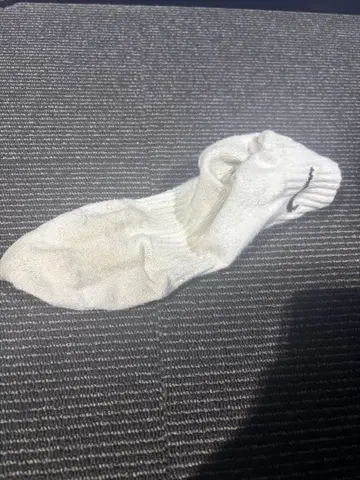 화이트 숏 삭스 코튼 혼방