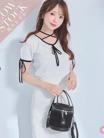 michellMacaron 시스루 니트 셋업