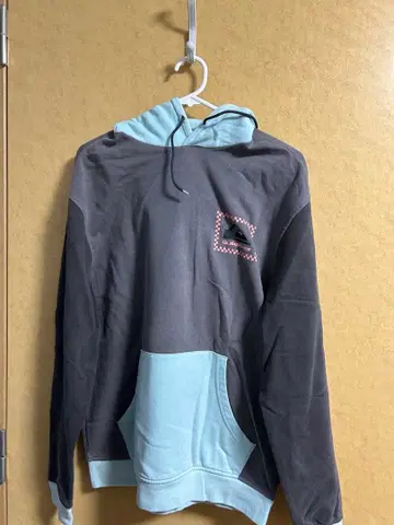 Quiksilver 오리지널스 후드티 S/M 그레이/스카이블루