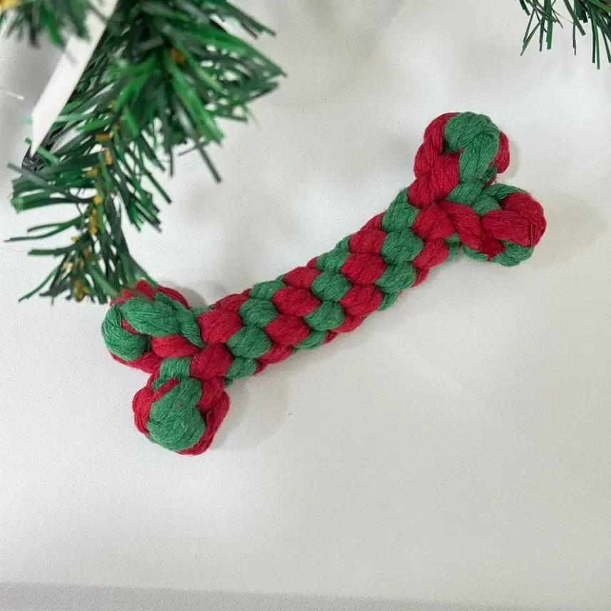 子犬骨茎タグクリスマスおもちゃ