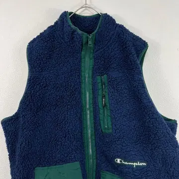 USA 구제 의류 champion 챔피온 보아 플리스 베스트 네이비