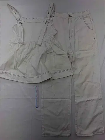 아메리 Ameri 데님 셋업 화이트 계열 여성용 사이즈 25