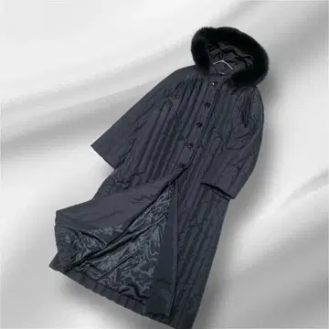 빅 사이즈! 라핀/Le Lapis/실크 원단 충전솜 다운 롱 코트