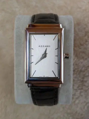 AZZARO 작동 중 아자로 쿼츠 스퀘어 남성용
