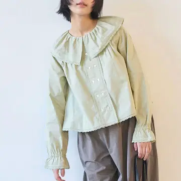 [ 12/16까지 한정 가격 ] 뷔르데사봉 60s lace 블라우스