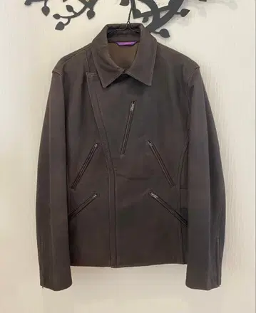 폴스미스 컬렉션 스웨이드 가죽 라이더 자켓 소가죽 레어