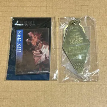 파이널 판타지 VII RED XIII 모텔 키링 & 캔뱃지