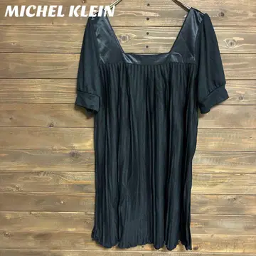 [ 미쉘클랑 ] MICHEL KLEIN 무릎 기장 원피스 반팔 M