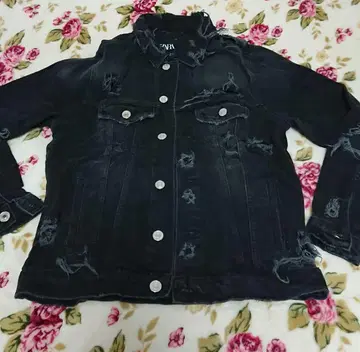 ZARA 블랙 데님 자켓