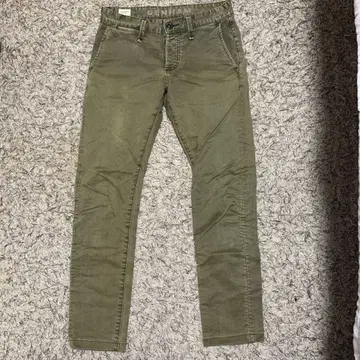 덴함 DENHAM 올리브 그린 슬림핏 팬츠