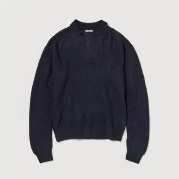 BABY SURI ALPACA SHEER KNIT SKIPPER POLO