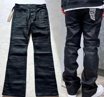 ksubi 코팅 플레어 데님 스비 코팅 데님