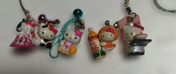 10가지 지역 한정 키티 키링 5개 세트
