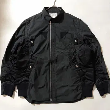 22년 sacai COTTON WEATHER SHIRT 블랙 2