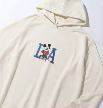 새상품급 Disney 디즈니 아트 워크 디자인 분또 풀오버 후드티