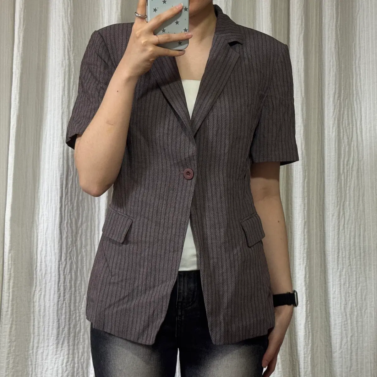 Items Similar to xh3hb Reversible Short-Sleeve Zip-Up Jacket 