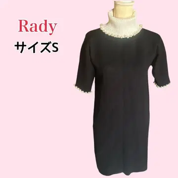 Rady 펄 장식 하이넥 니트 원피스 S