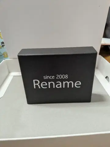 Rename 블랙 가죽 3단 폴더형 지갑