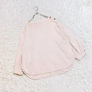 [ ROPE PICNIC ] 티셔츠 ( 38 ) 보트넥 베이지 7부 소매