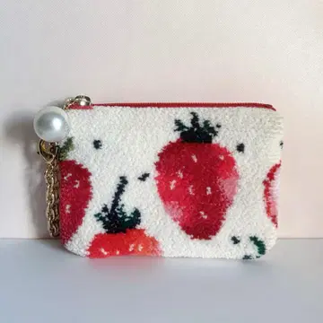 FEILER 스트로베리 도트 키&카드 파우치