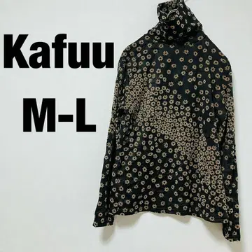 kafuu 카후 터틀넥 꽃무늬 M-L 레트로