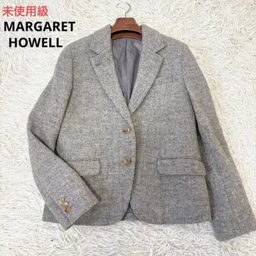 미사용급 마가렛호웰 헤링본 테일러드 자켓 그레이