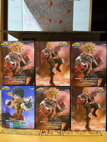 미개봉 바쿠고 카츠키 미도리야 이즈쿠 피규어 6개 세트