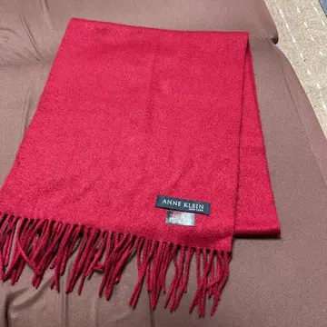 ANNE KLEIN 빨간색 캐시미어 머플러