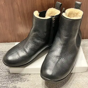 RegalWalker 가죽 사이드 고어 부츠 사이드 지퍼 퍼 포함