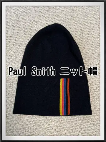 Paul Smith 블랙 니트캡 모자 니트 모자 폴스미스