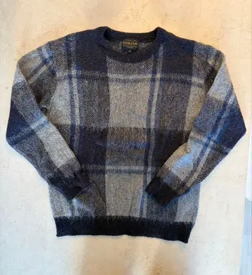 Pendleton M 울 체크 무늬 스웨터