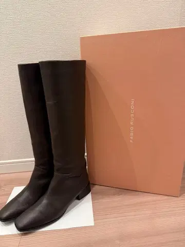 FABIO RUSCONI 다크 브라운 롱 부츠