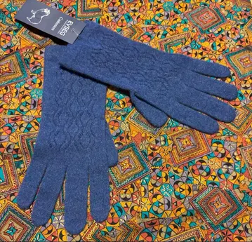 캐시미어 100% 장갑 블루