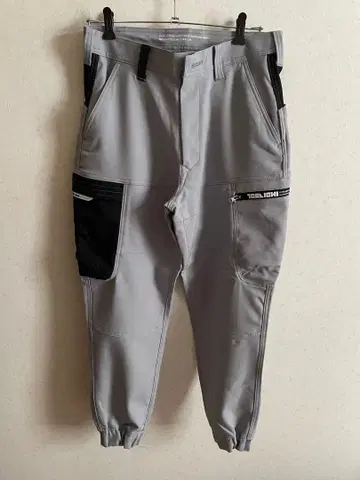 도라이치 카고 팬츠 그레이 복수 포켓