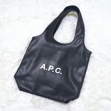 [ 컨디션 최상 ] A.P.C. 블랙 스몰 Ninon 토트백 인조 가죽