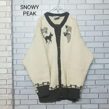 [ SNOWY PEAK ] 스노위 피크 니트 가디건 울