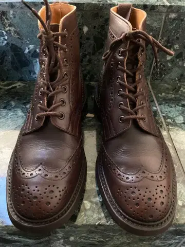 Tricker's stow 브로그 부츠 브라운 UK7.5