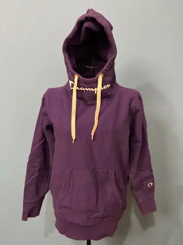 Champion 퍼플 리버스 위브 풀오버 후드티