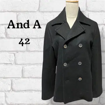 [ 하자품 ] And A P 코트 아우터 42 블랙 남성용