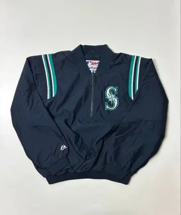 Majestic 피스테 시애틀 마리너스 하프 지퍼 L 사이즈