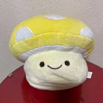 버섯형 봉제 인형 (옐로우 컬러)