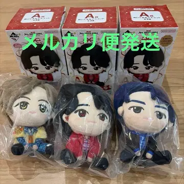 제일복권 미세스 그린애플 A상 봉제 인형 마스코트 전 3종 세트