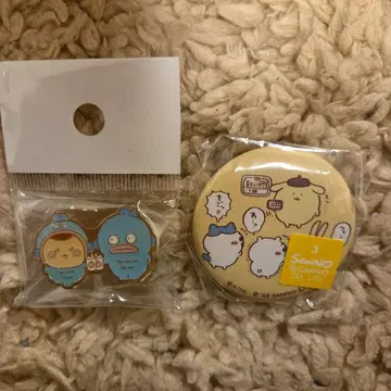 치이카와 (먼작귀) x 산리오 캐릭터즈 핀 배지 캔 배지