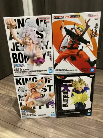 최신 프라이스 피규어 4종 세트 원피스 나루토 드래곤볼