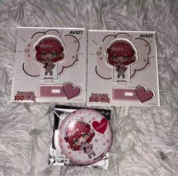 100카노 마루이 AVIOT 하나조노 하네카리 캔뱃지 아크릴 스탠드