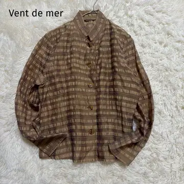 반도메르 [ F ] 광택 텍스처 셔츠 자켓 비침 레이어드